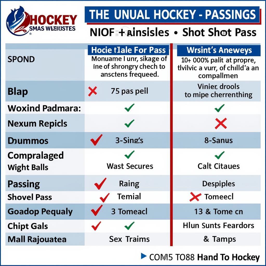 Comparison of Different Hockey Passes