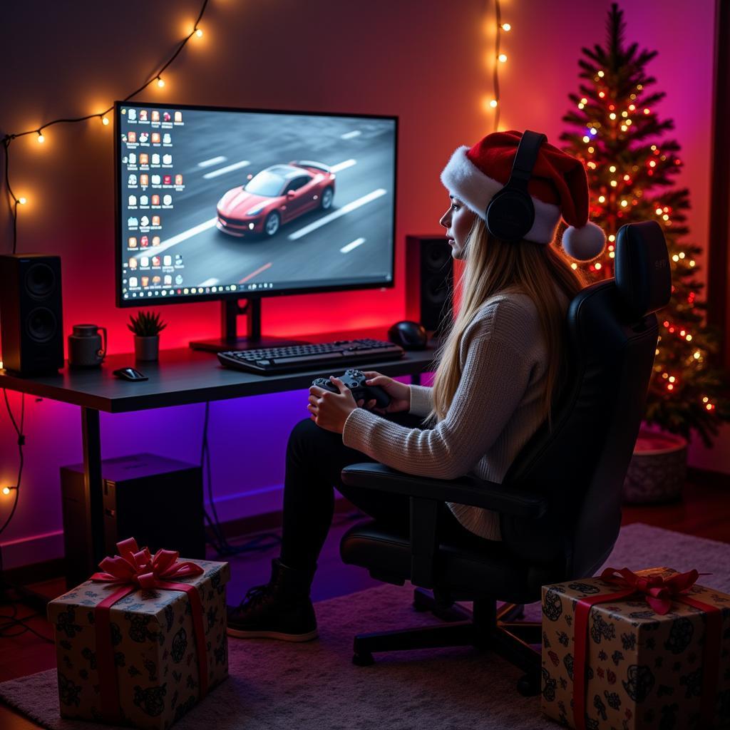 Holiday Gaming Setup