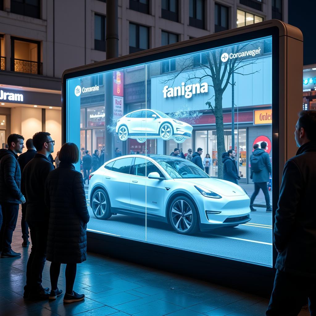 Holographic Advertisement Projection Technology