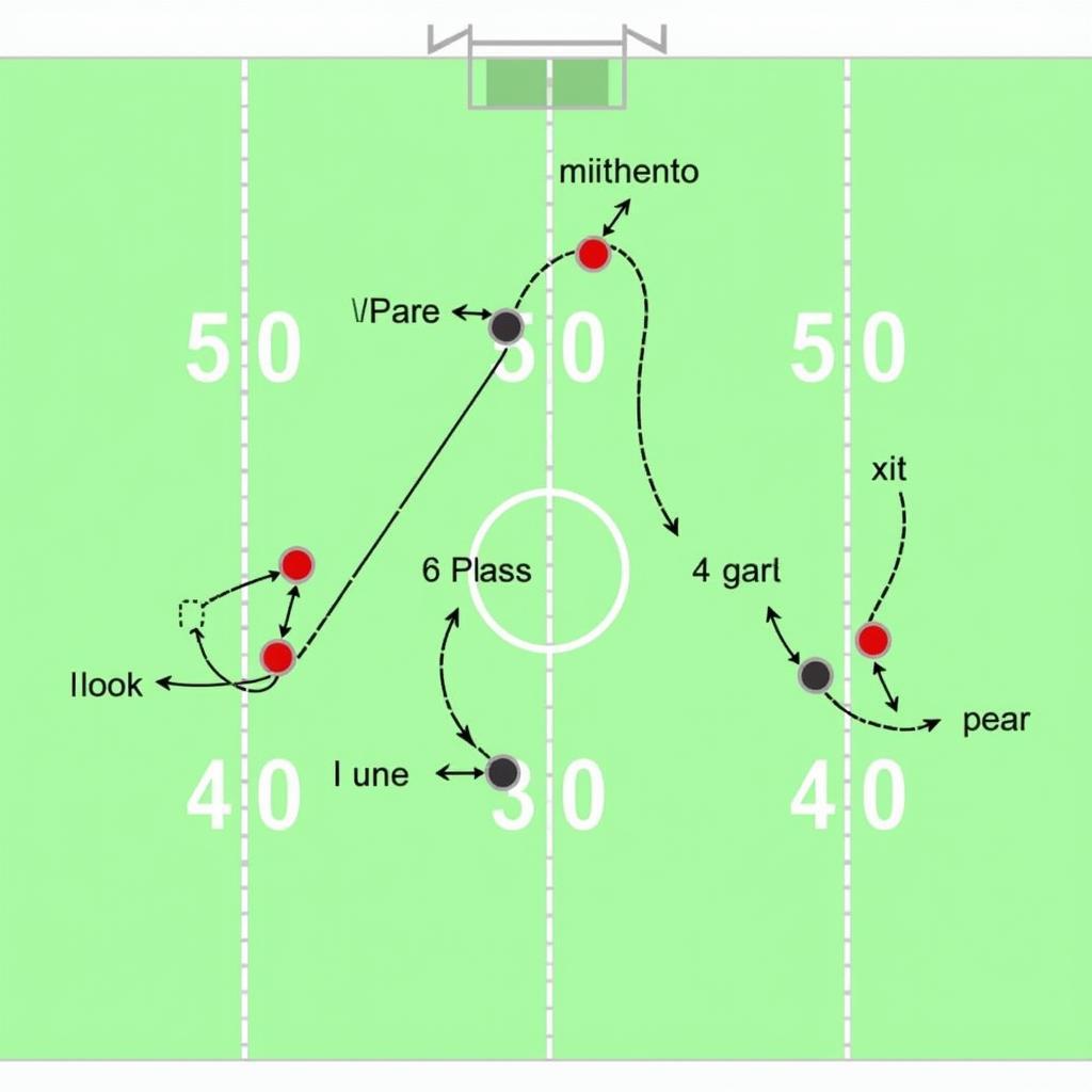 Diagram of the Hook Curl Zone on a Football Field