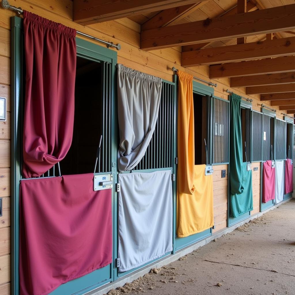 Horse Show Stall Front Drapes