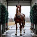 Horse Stuck in a Car Wash