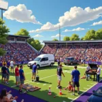 High Point University Football Fans Tailgating