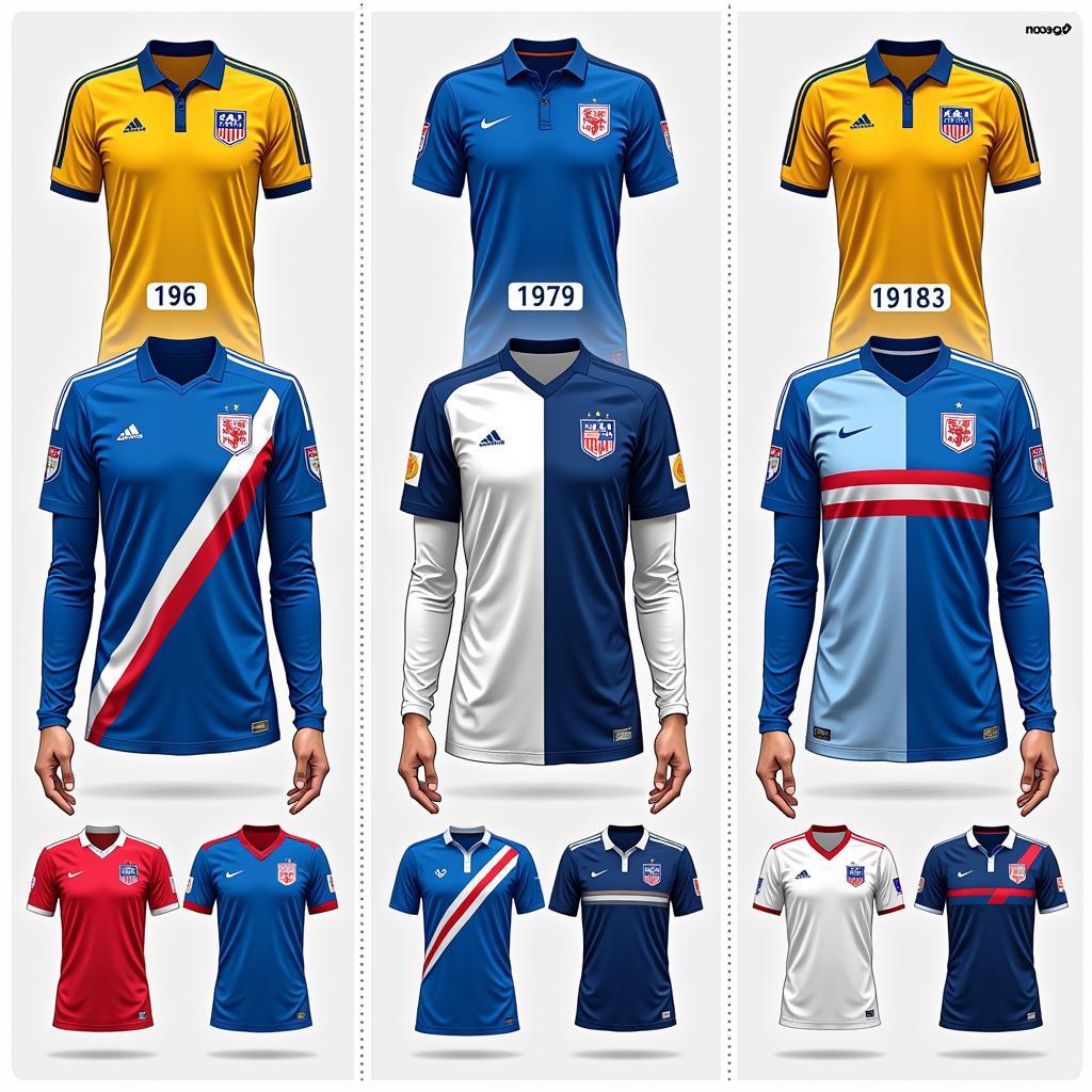 Evolution of Iceland National Team Jerseys