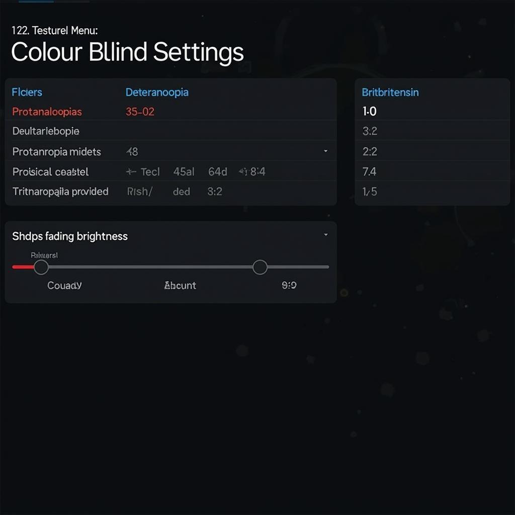 In-Game Colour Blind Mode Settings