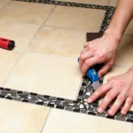 Installing a Flooring Border Around a Tile Edge