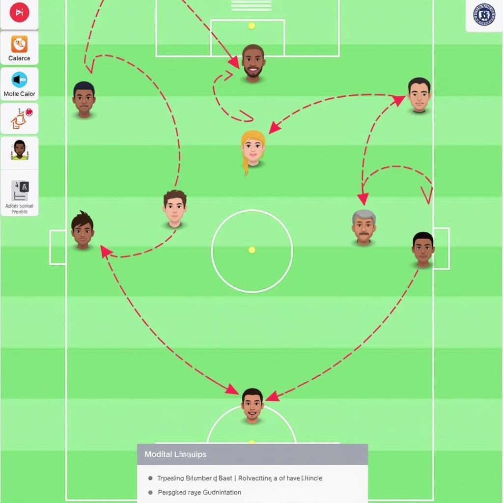 Interactive Football Lineup Template Example