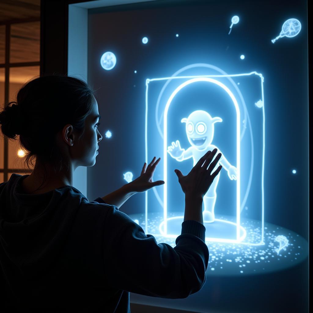 Interactive Holographic Advertisement Gaming Experience