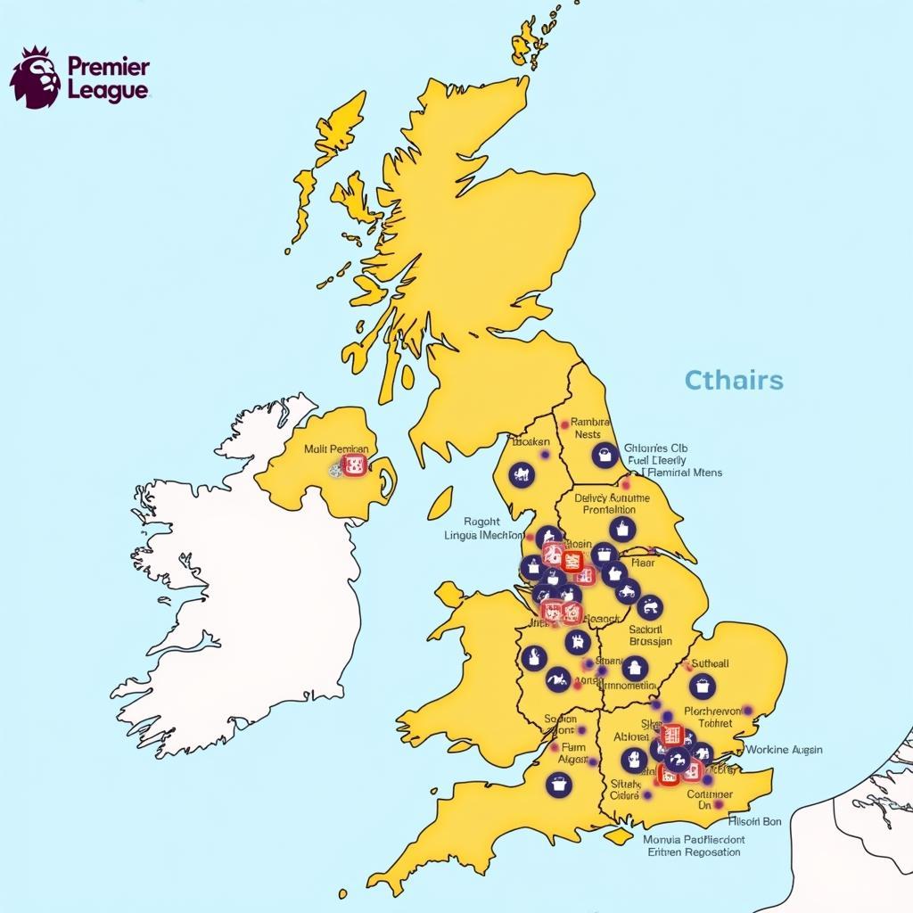 Interactive Premier League Map with Stadium Details