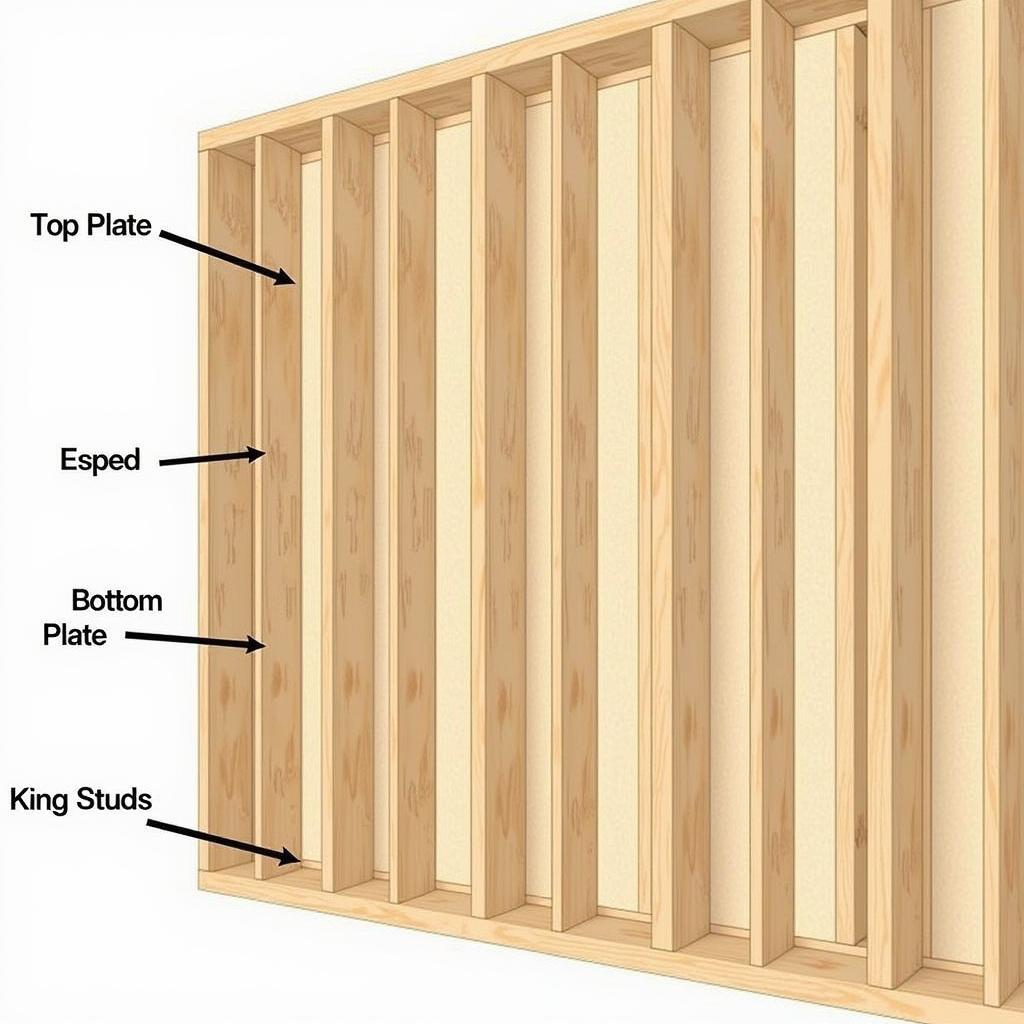 Interior Wall Framing Diagram