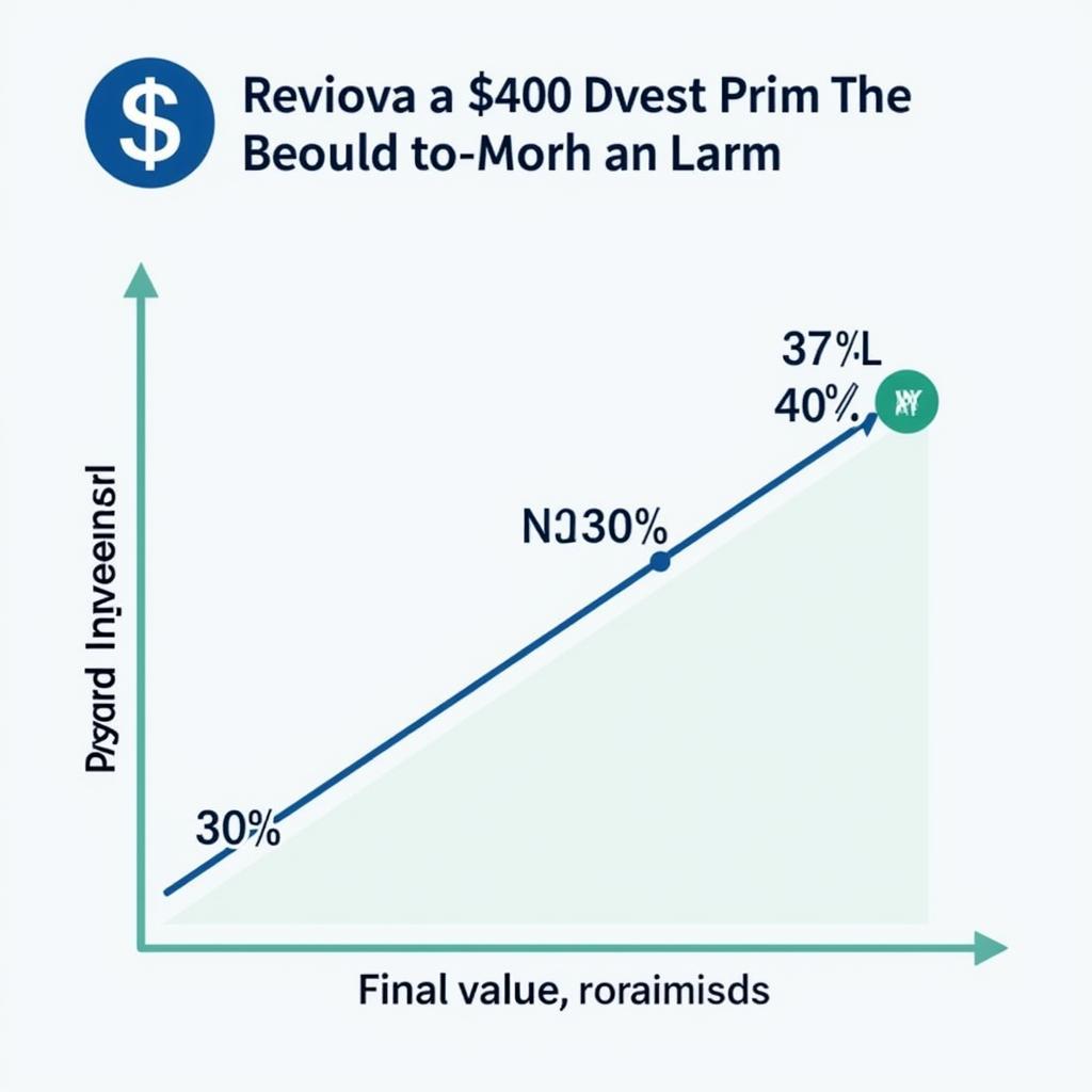 Investment Growth Chart Showing 30% Return