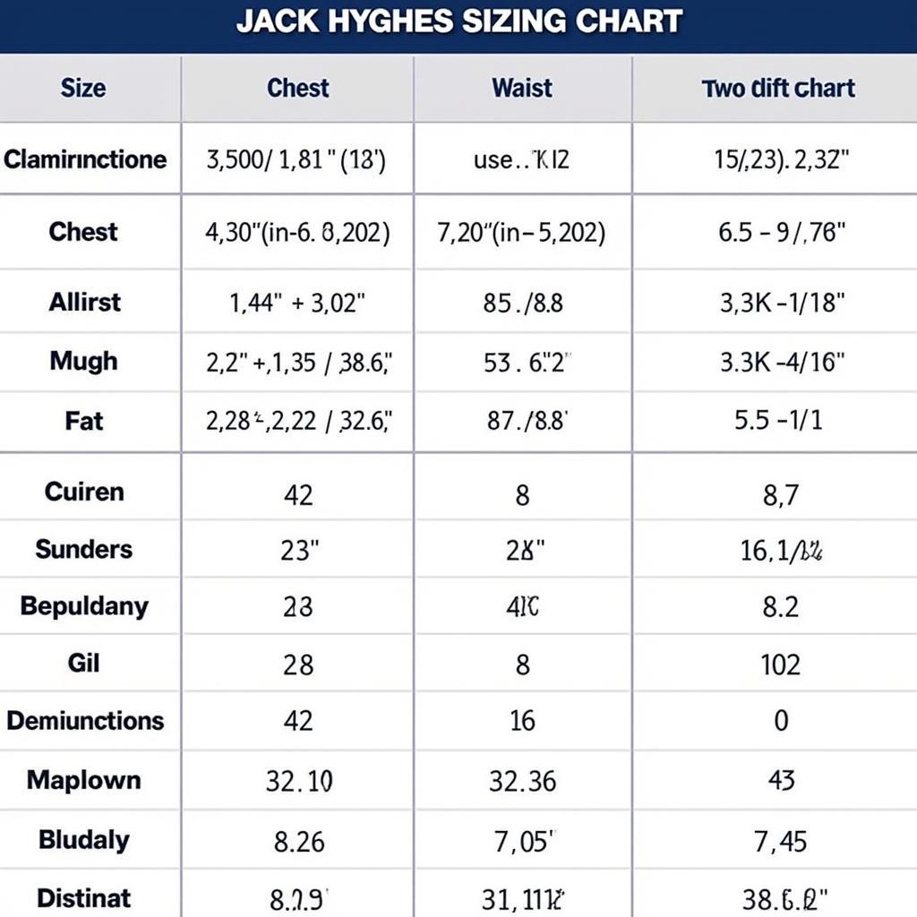 Jack Hughes USA Jersey Sizing Chart