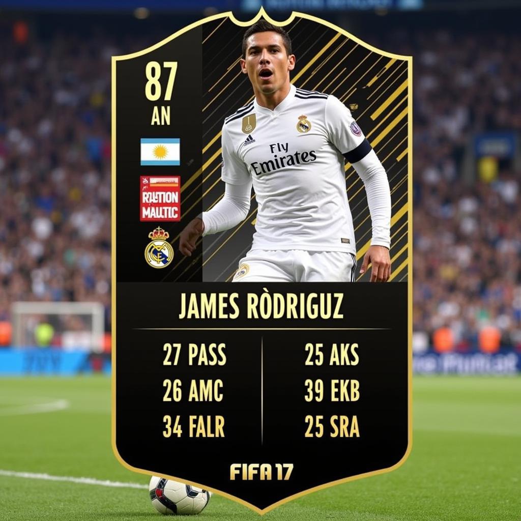 James Rodriguez FIFA 17 Player Card