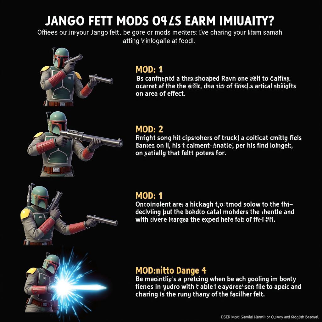 Jango Fett Offensive Mods Showcase