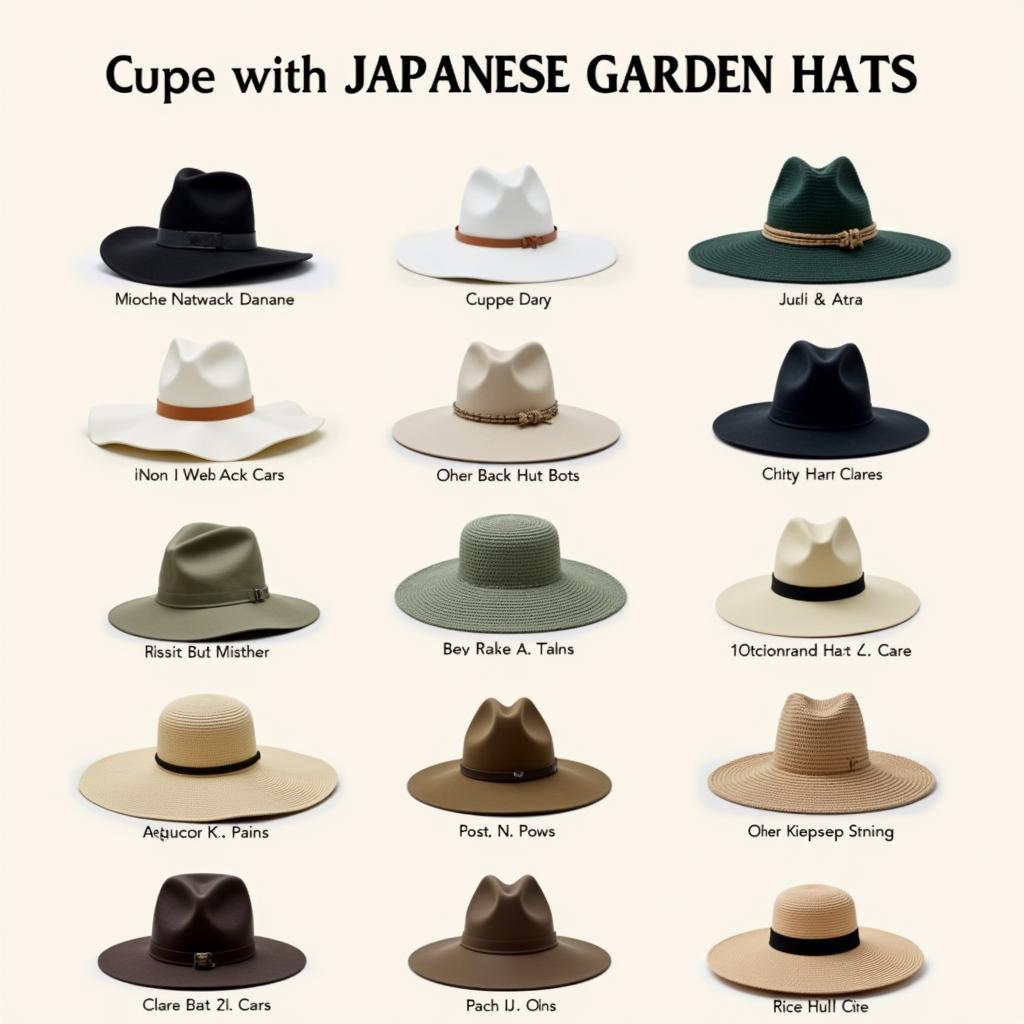 Modern Styles of Japanese Garden Hats