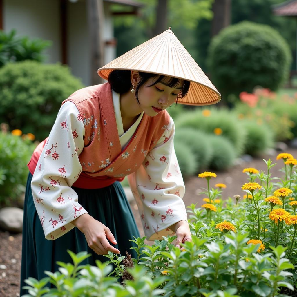 Traditional Use of Japanese Garden Hats