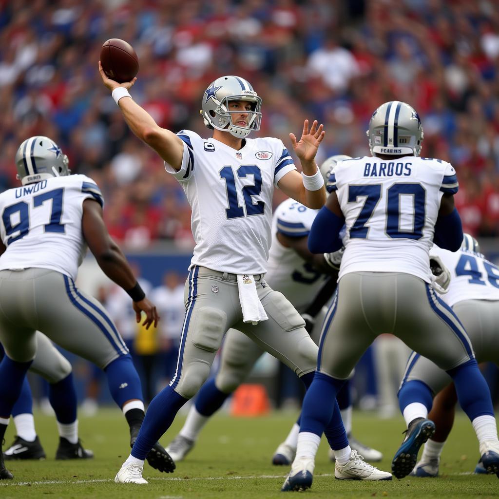 Jared Goff Throwing in the Pocket