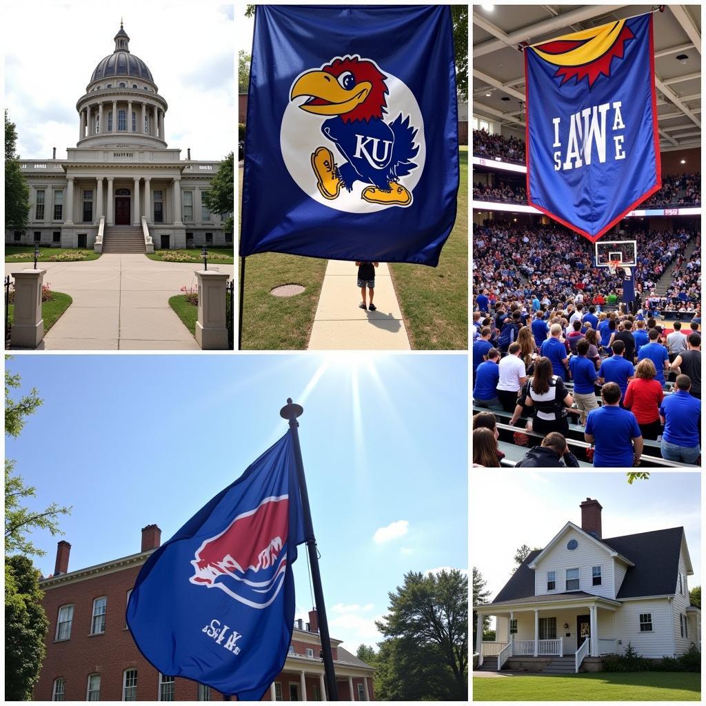 Modern Usage of the Kansas Jayhawk Flag