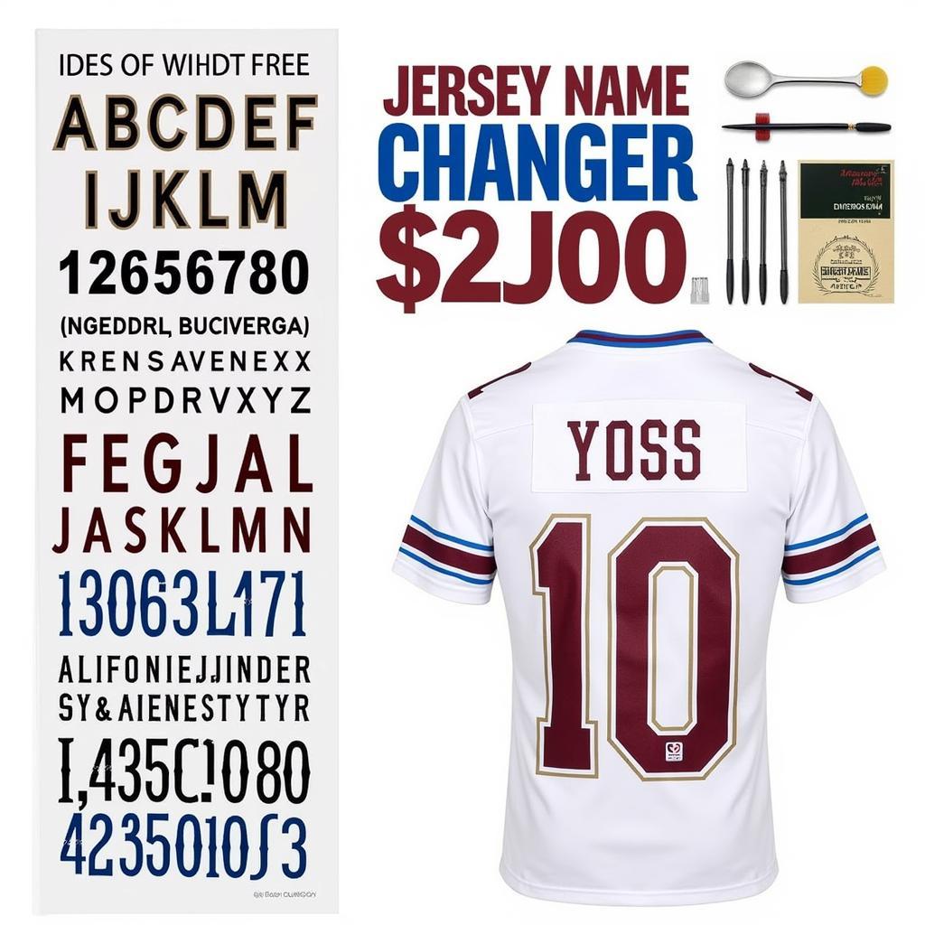 DIY Jersey Name Changer Kit