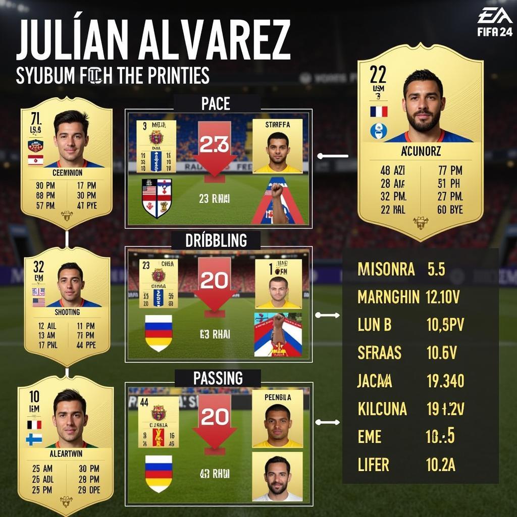 Julian Alvarez FIFA 24 In-Game Stats