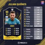 Julian Quiñones FIFA 23 In-Game Stats