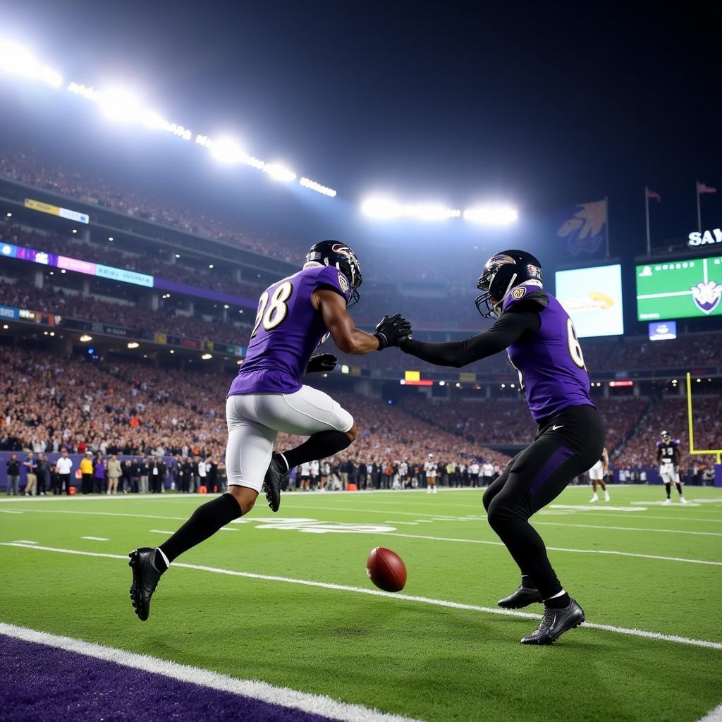 Justin Tucker kicks a game-winning field goal