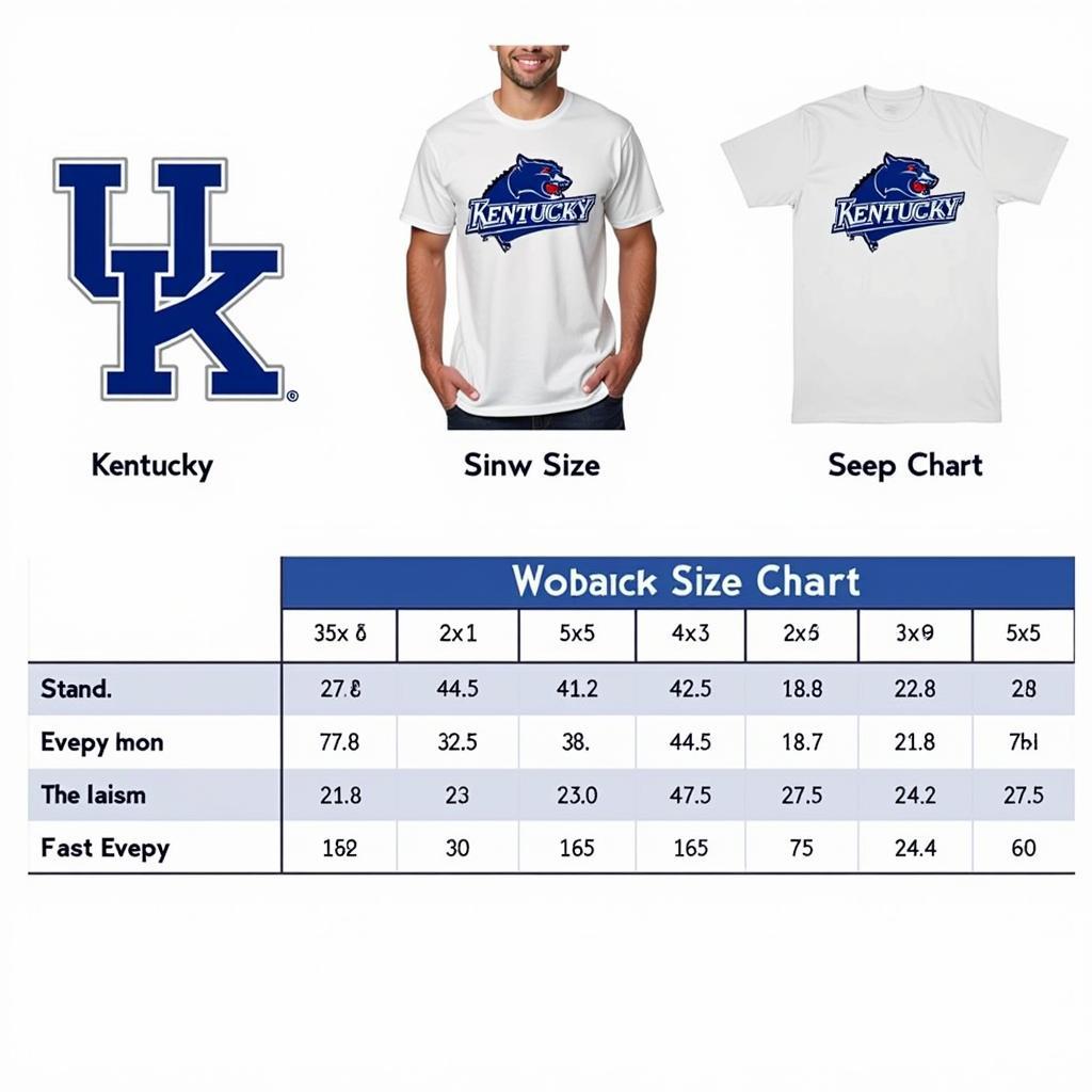 Kentucky Wildcat Apparel Sizing Guide