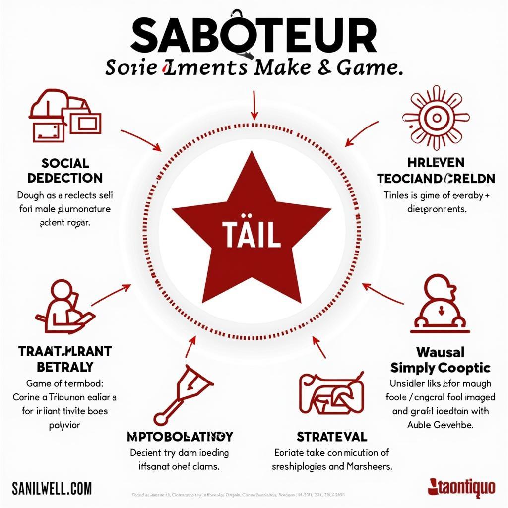 Key Elements of Saboteur-like Games