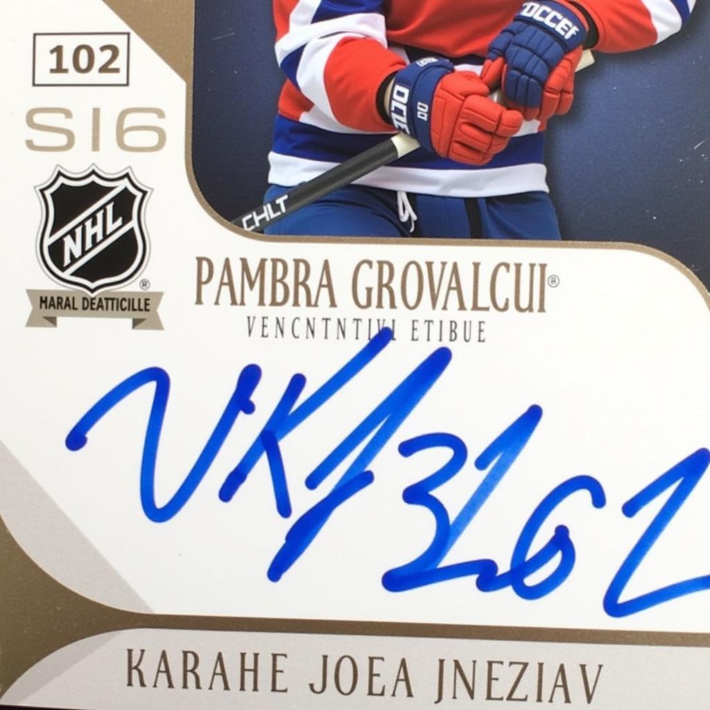 Kirill Kaprizov Autographed Rookie Card