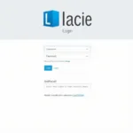 Lacie NAS Login Screen