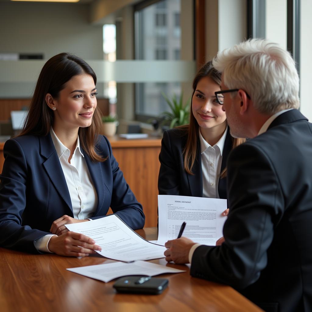 Lawyer-Client Consultation Meeting