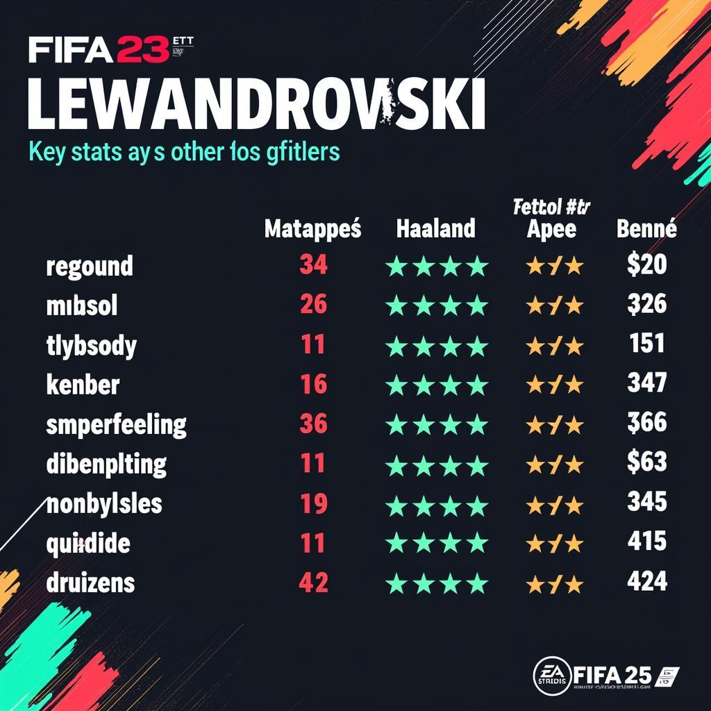 Lewandowski FIFA 23 Comparison with Other Strikers