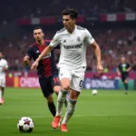 Lewandowski in FIFA 23 In-Game Action