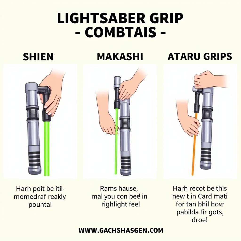 Different Lightsaber Grip Styles