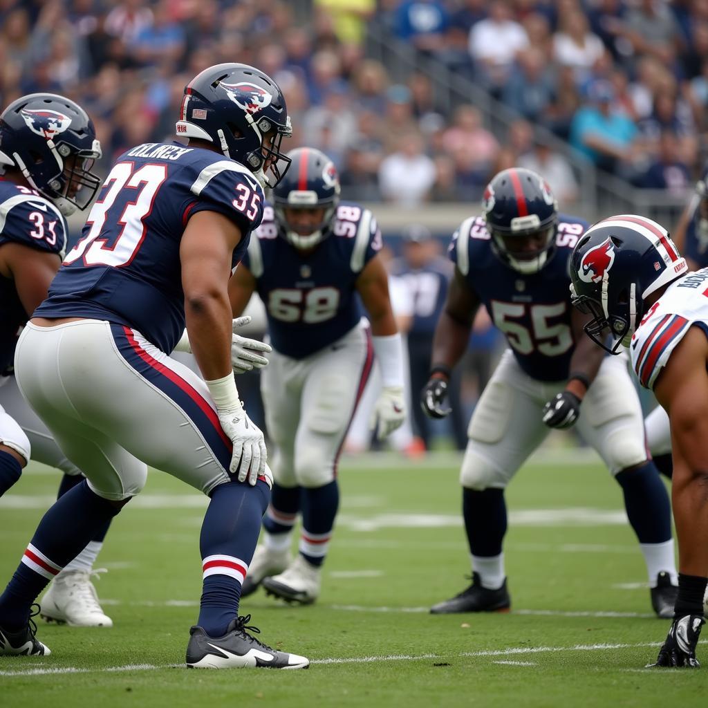 Linebacker Reading the Play