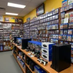 PlayStation Rental Display at Local Game Store