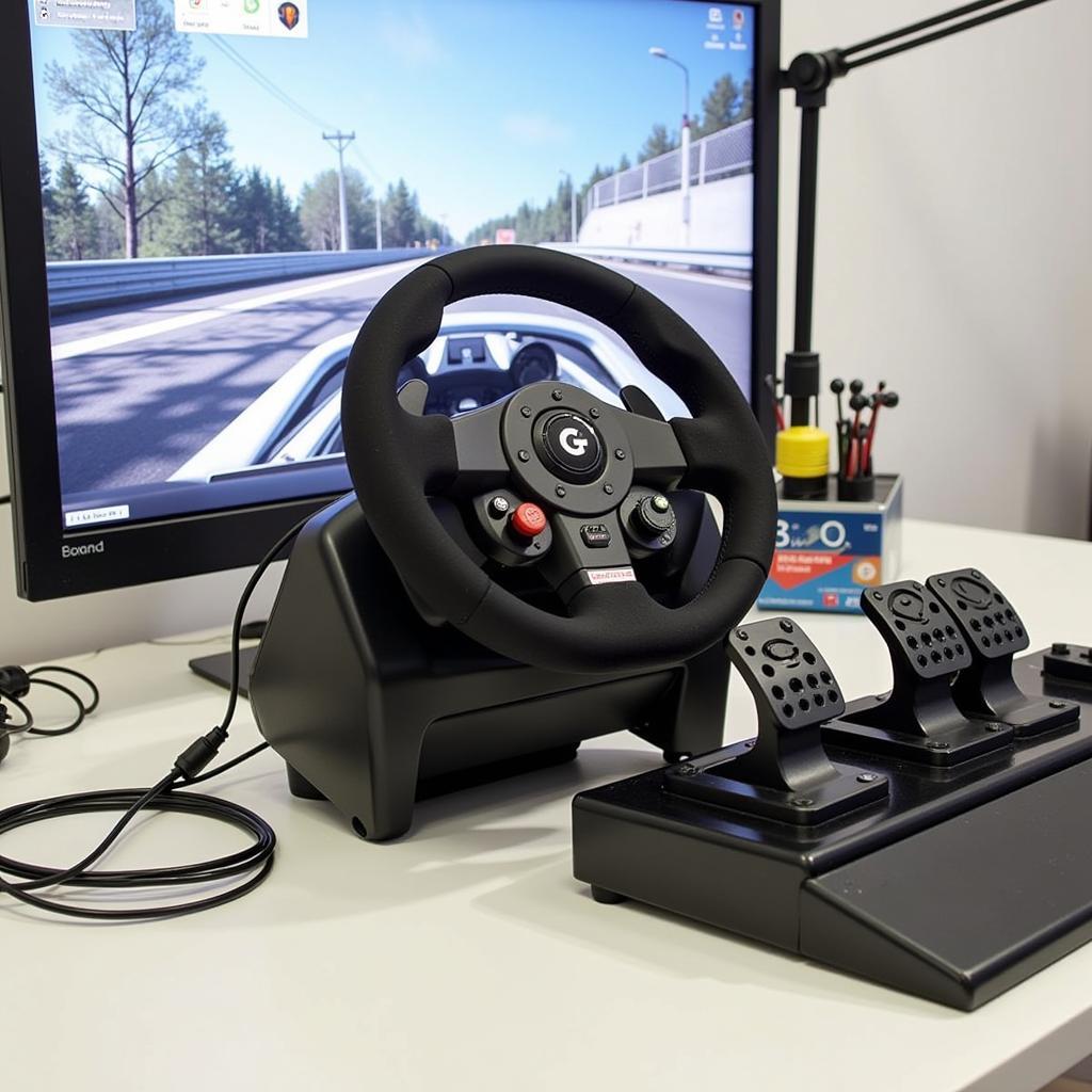 Logitech G29 Driving Force Racing Wheel Setup