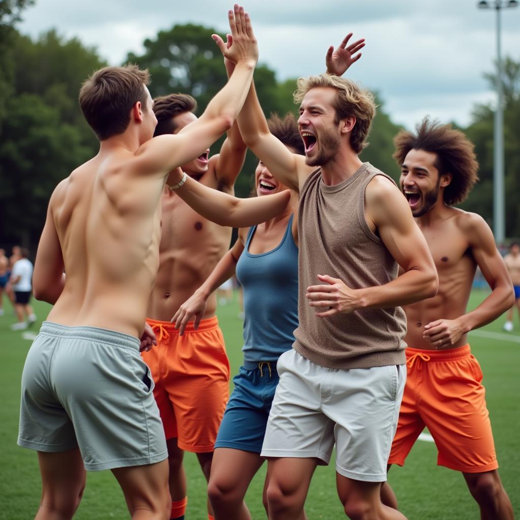 Long Towel Football Celebration