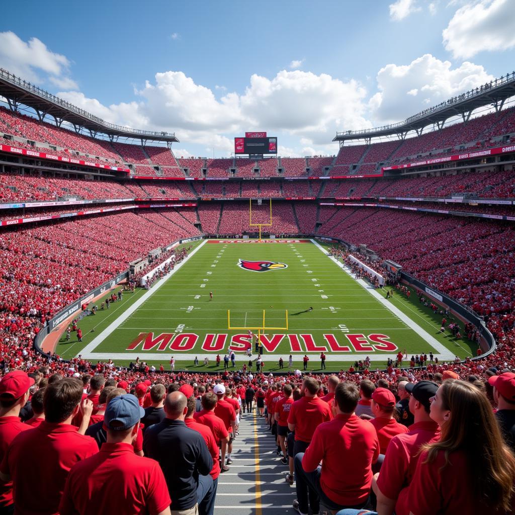 Louisville and FAU Fans During the Rivalry Game