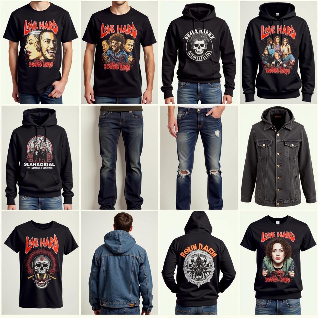 Various Styles of Love Hard Clothing