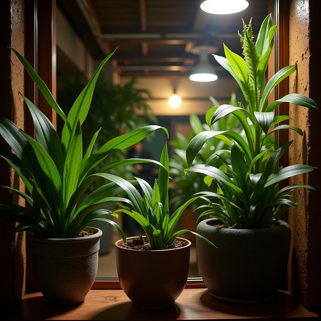 Low-Light Plants Thriving in a Basement