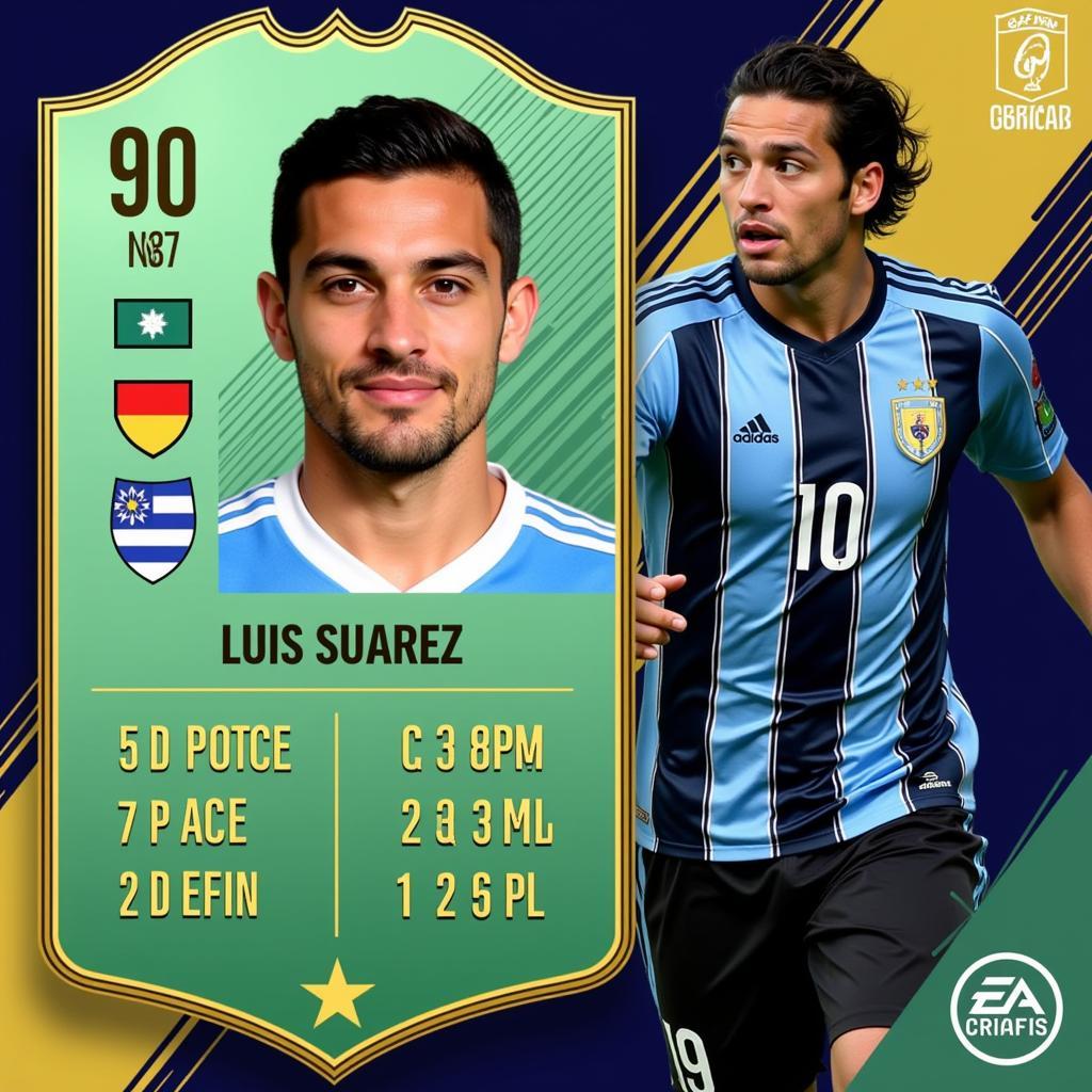 Luis Suarez's FIFA 23 Player Card for Grêmio