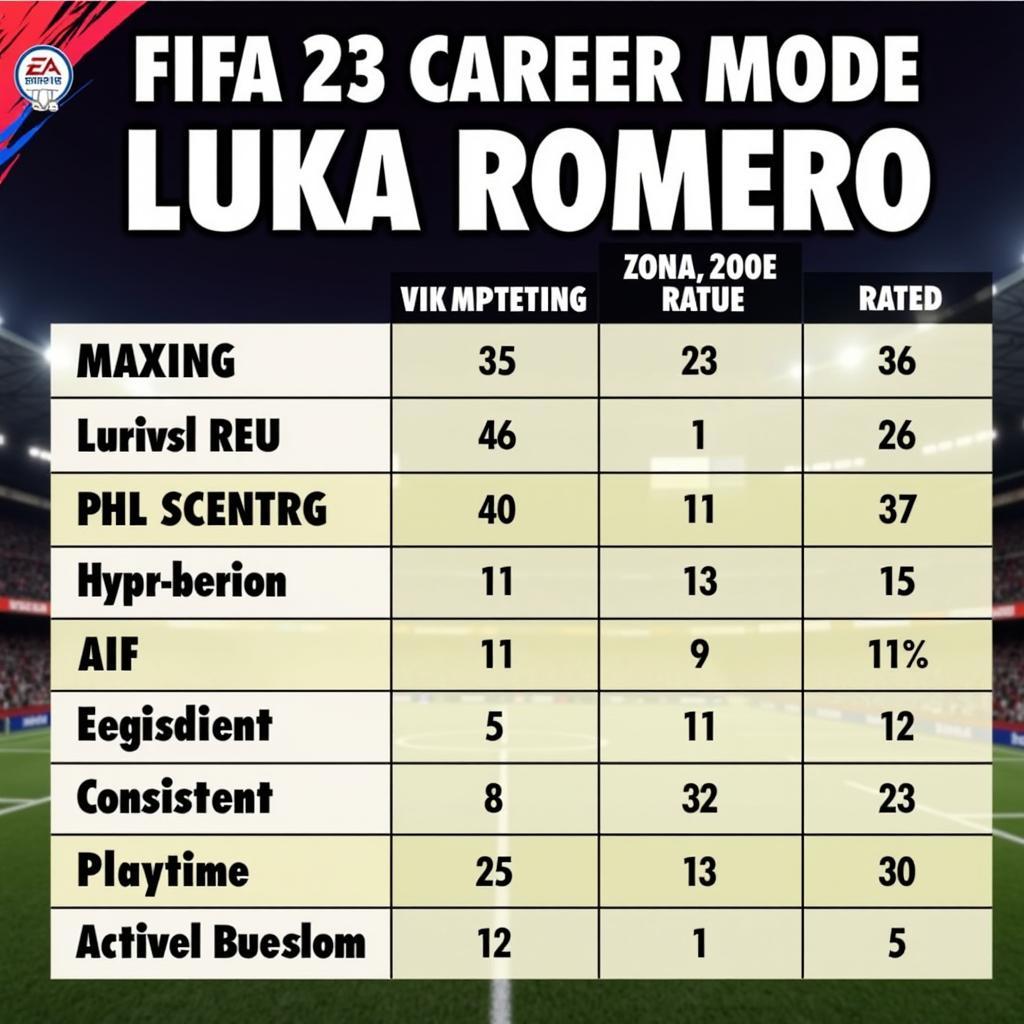 Luka Romero's Career Mode Progression in FIFA 23