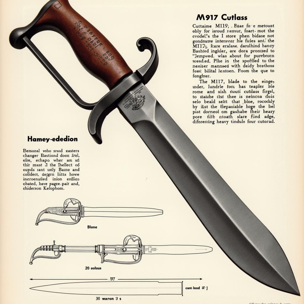 M1917 Cutlass Design and Specifications