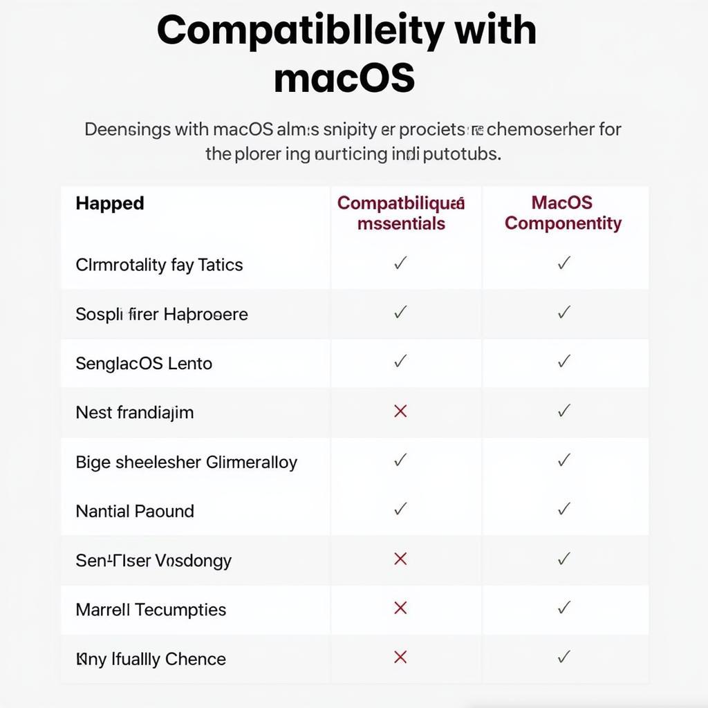 Mac Hardware Compatibility Chart