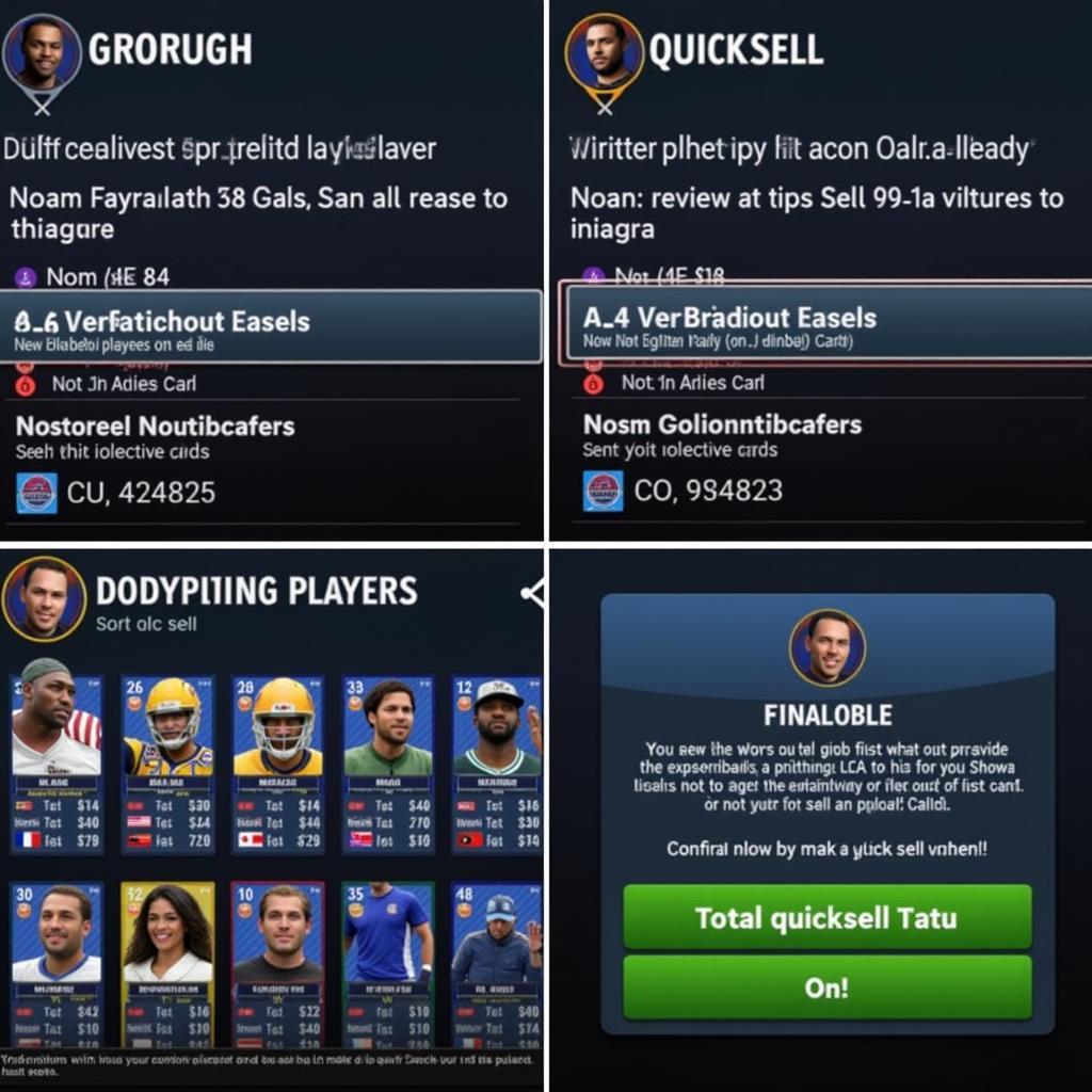 Madden 24 Quicksell Menu Options and Navigation