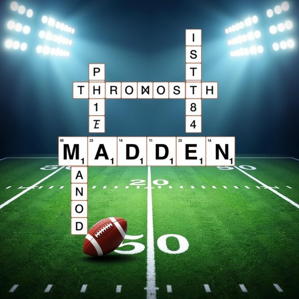 Madden Crossword Clue: Football Field Depiction