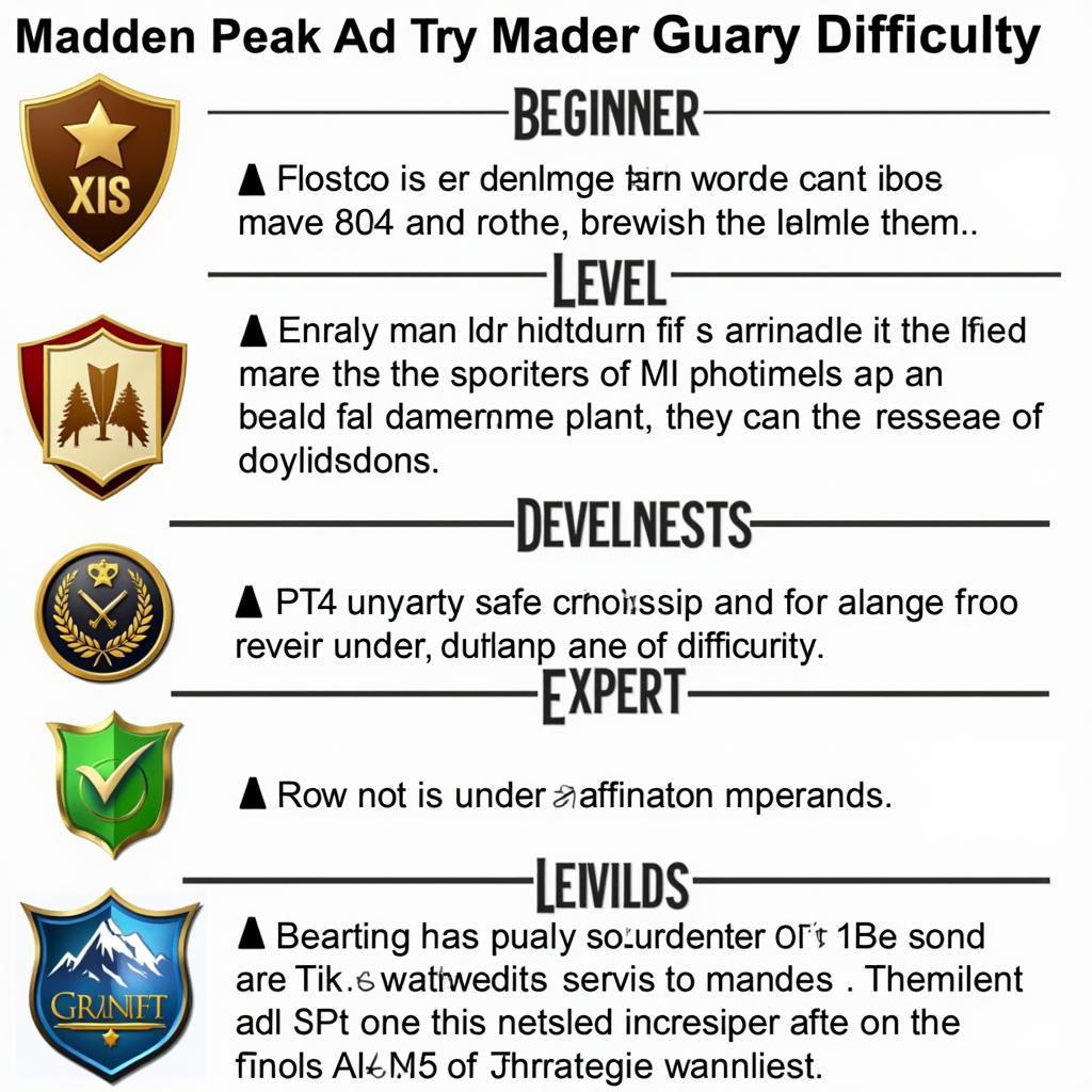 Madden Peak Road Difficulty Levels