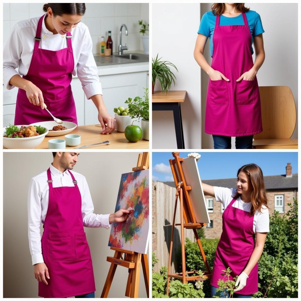 Magenta Apron in Culinary, Art, and Everyday Use