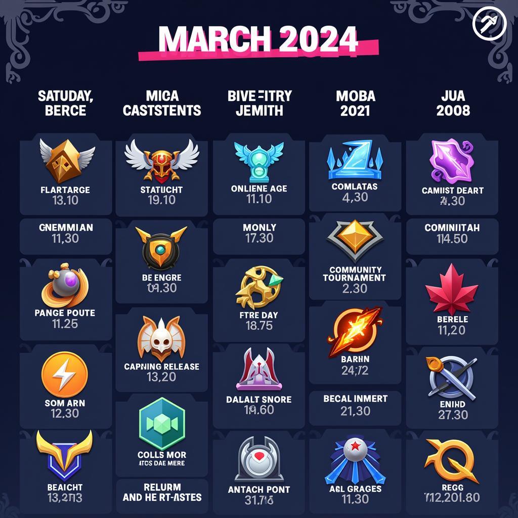 VNG Game March 2024 Events Calendar